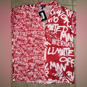Red graffiti shirt